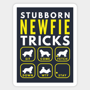 Stubborn Newfie Tricks - Dog Training Magnet